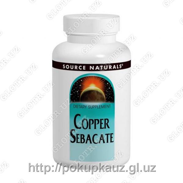 Copper Sebacate (med) 22 mg, 120 Tablets