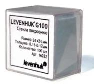 Stekla pokrovnie Levenhuk G100, 100 sht.
