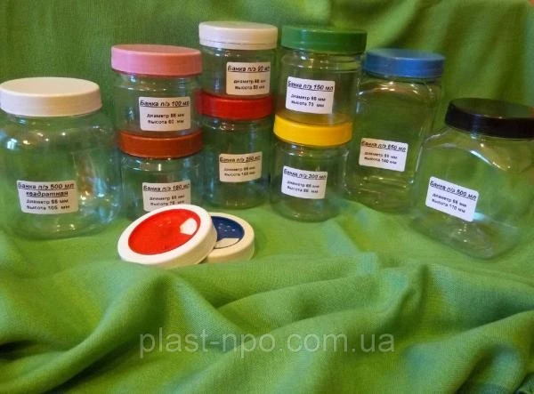 Банка квадратная п/э 1000 мл