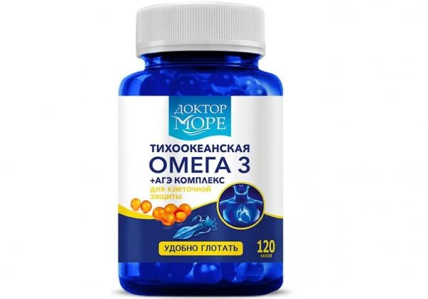 Tixookeanskaya omega 3 + AGE KOMPLEKS 120 kapsul po 250 mg