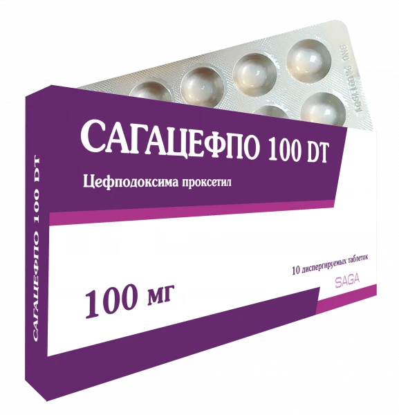 SAGASEFPO 100 DT tabletkalari 100mg N10