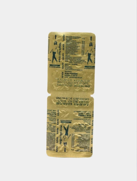 Height Fast Grow balandligi o'sishi uchun vitamin to'plami, 60 kapsula (bir oy ichida super o'sish)