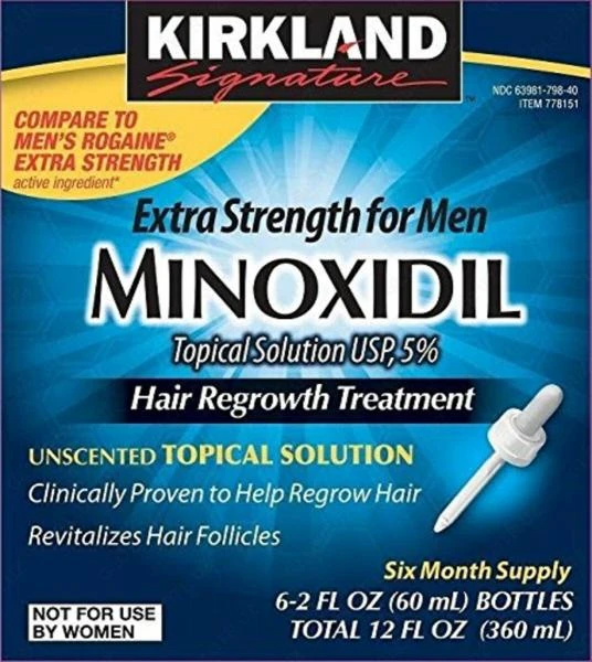 Minoxidil Kirkland 5% - losoni dlya volos i borodi