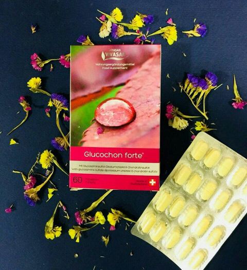 Glyukoxon Forte dlya vosstanovleniya sustavov Vivasan Shveysariya