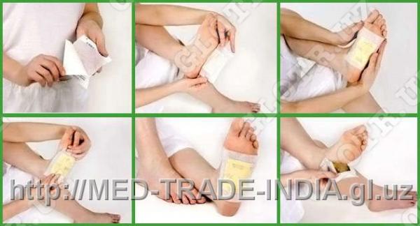 Пластырь на стопы для выведение токсинов