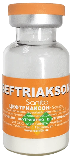 SEFTRIAKSON SANITA poroshok 1,0g N10
