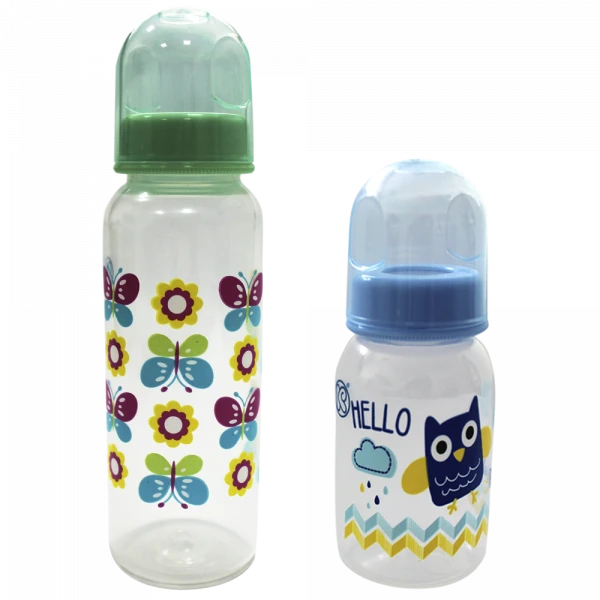 Комплекты для кормления со стеклянной бутылочкой и из полимерного материала