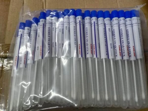 Transportnaya sistema dlya vzyatiya mazkov s Amies agarom (Transport tube with Amies Medium) s pitatelnoy sredoy (100 sht/upak)