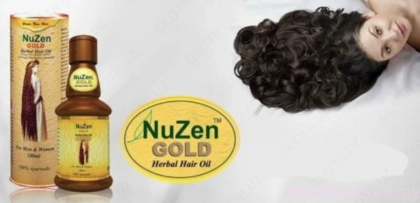 Лечебное травяное масло для роста волос Nuzen gold oil