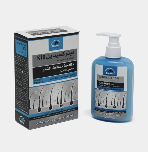 Minoxidil 10 bilan soch o'sishi uchun shampun%