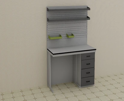 Laboratoriya stoli 1500*700*2100 mm, 3-model