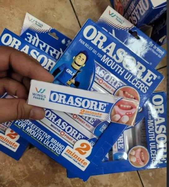 Og'izdagi oshqozon yarasi va stomatitga qarshi jel Orasore