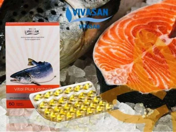 Капсулы Витал плюс (масло лосося) Vivasan, Швейцария