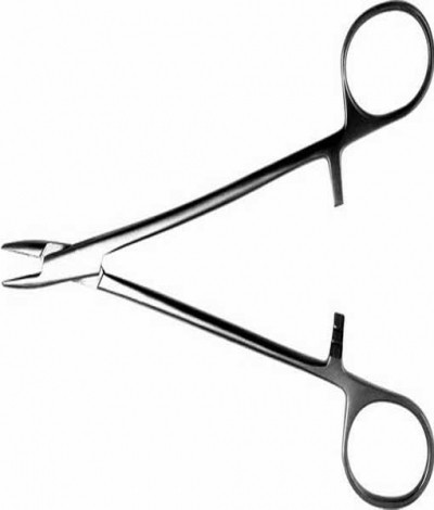 Иглодержатель общехирургический с твердосплавными пластинами, 140мм