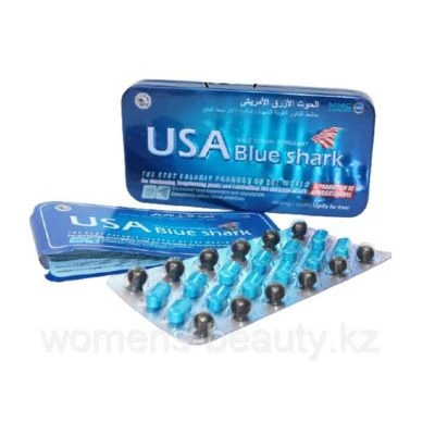 Мужской препарат USA Blue Shark - Голубая акула (12 таблеток)