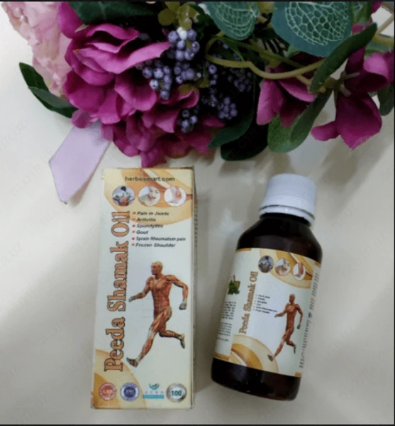 Qo'shimchalar va tana mushaklari uchun Ayurveda yog'i Peeda Shamak Oil
