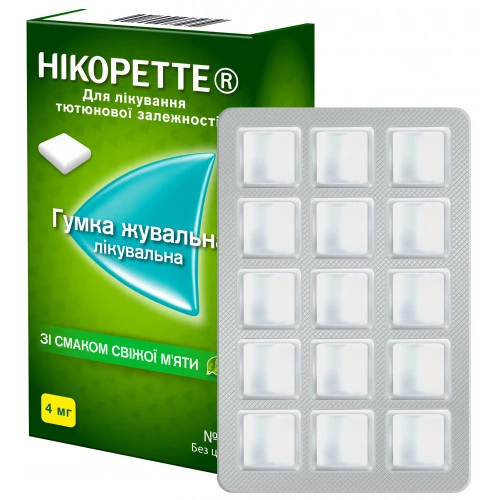 Jevatelnaya rezinka nicorette 15sht