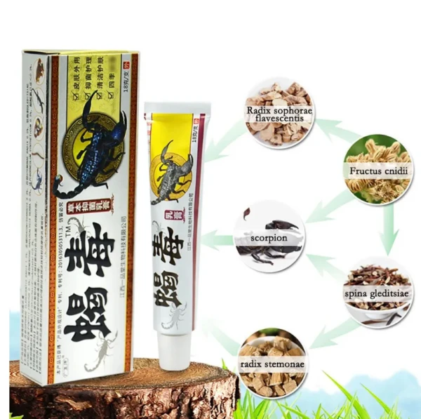 Maz s yadom skorpiona protiv psoriaza