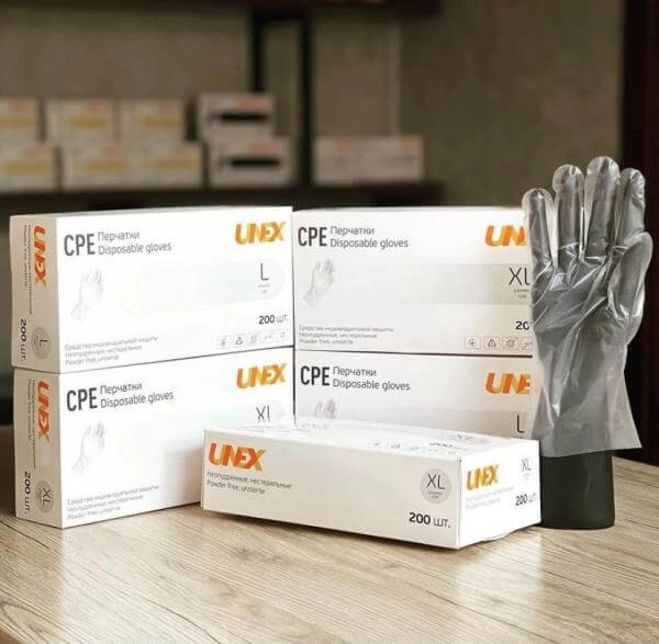 Perchatki CPE medisinskie UNEX Group Svet: Prozrachno-matoviy.