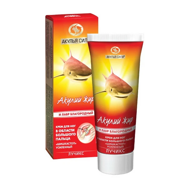 Восстанавливающий крем для ног при шишках "Акулий жир"