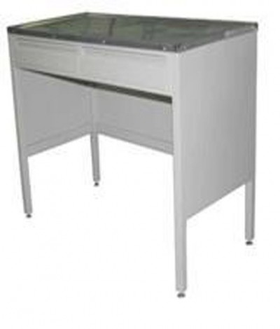 Стол металлический лабораторный (с 2-мя металлическими ящиками)