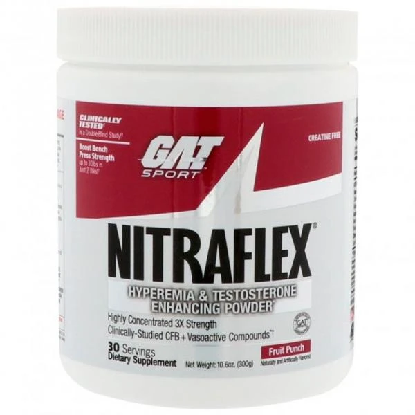 Предтренировочный комплекс GAT Sports Nitraflex 300 грамм Фруктовый пунш