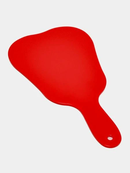 Plastikovoe zerkalo v forme zuba s logotipom Plastic mirror