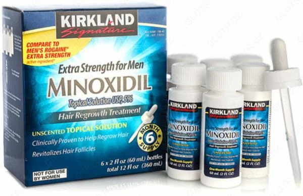 Minoxidil Kirkland 5% - losoni dlya volos i borodi