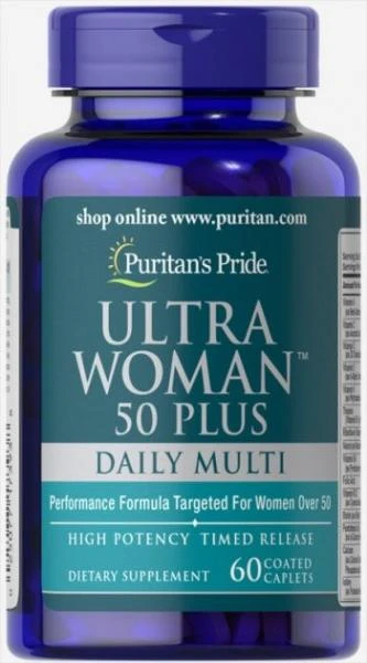 Витамины Puritan's Pride Ultra Woman 50 Plus Multi-Vitamin 60 таблеток
