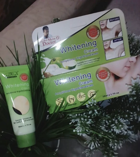 Отбеливающий крем - подмышки, внутренняя поверхность бедра, локоть, колено