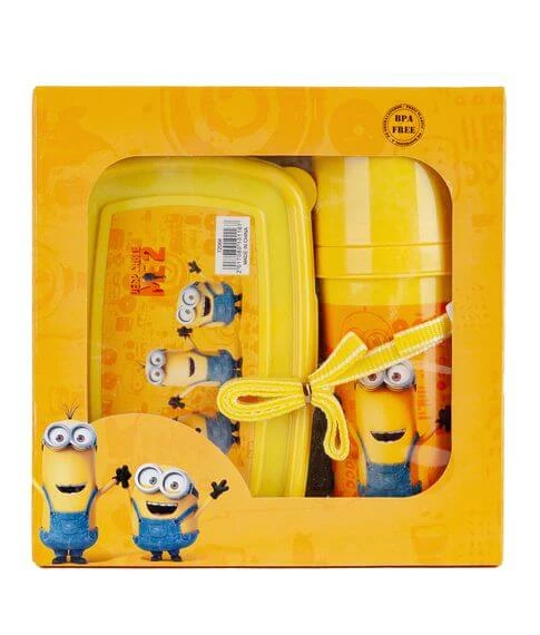 Набор Ланчбокс с приборами + бутылка Minions №173