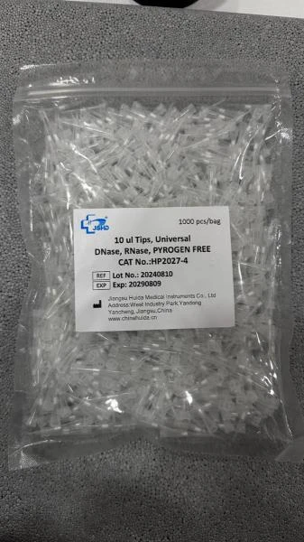 Nakonechniki dlya pipetok s filtrom 10 mkl, v pakete, svobodnie ot DNK/RNK