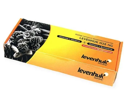 Nabor gotovix mikropreparatov Levenhuk N38 NG