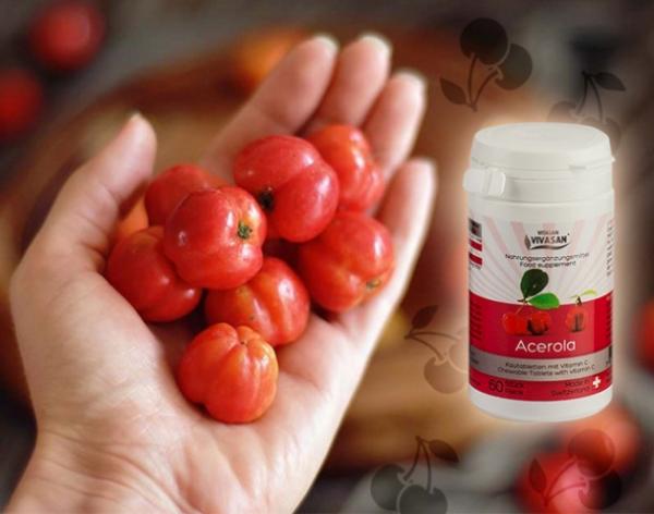 Ацерола (тропическая вишня с витамином С) Vivasan, Швейцария