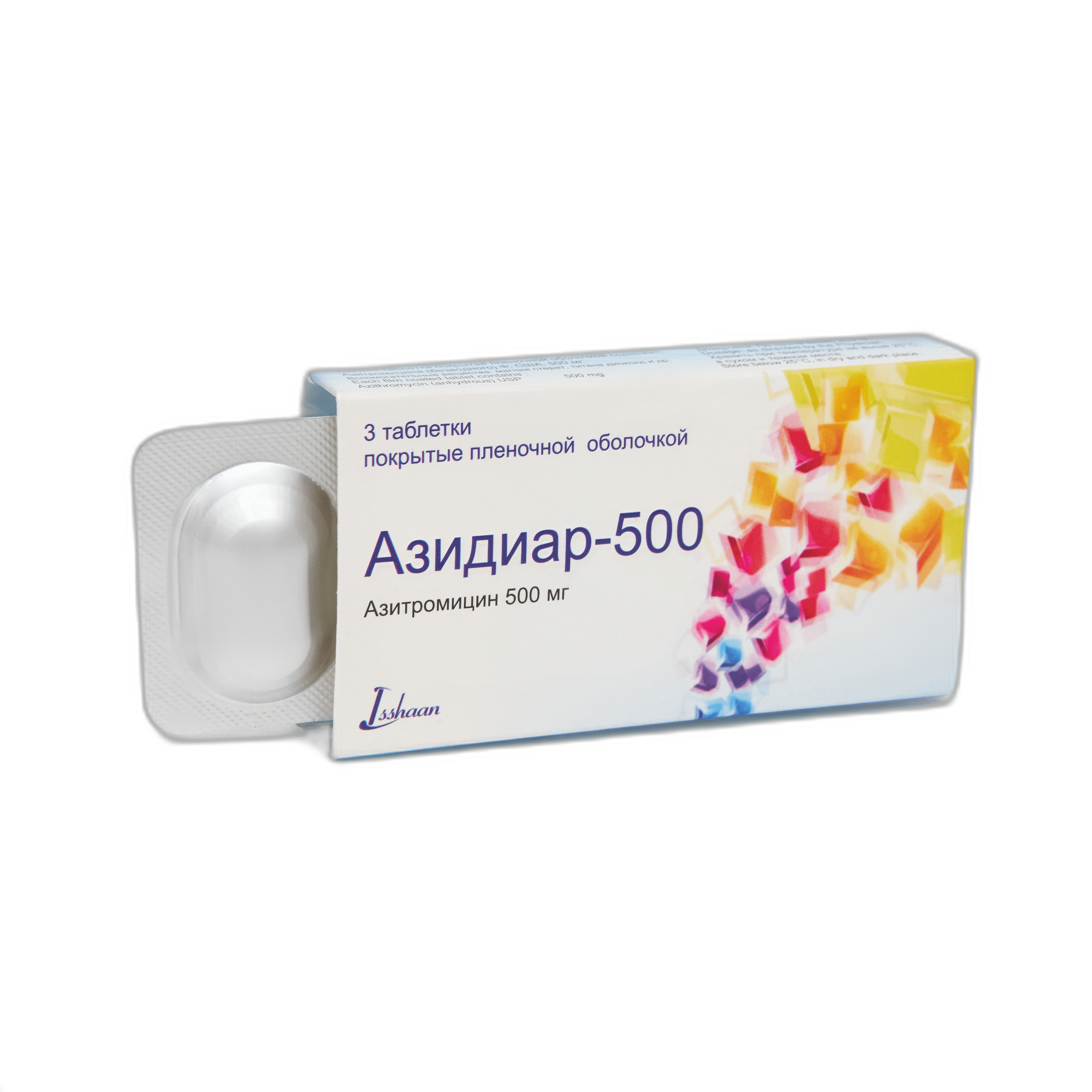 AZIDIAR 500 tabletkalari 500mg N3