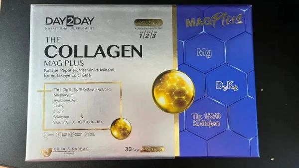 Kollagen Max Plus yoki zox kukuni magniy bilan 30 ta paket