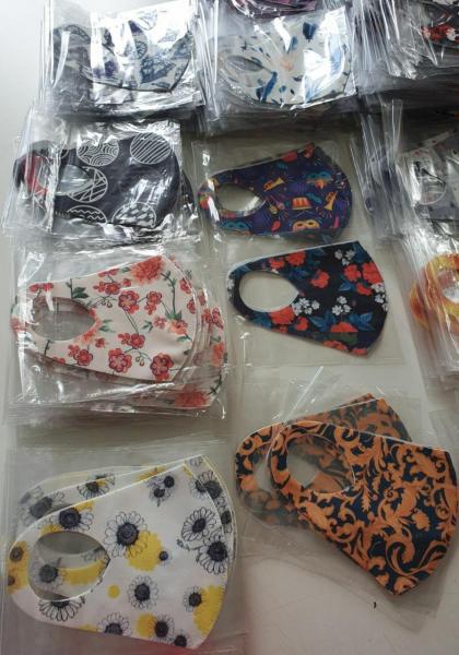 Тканевые медицинские маски и щитки