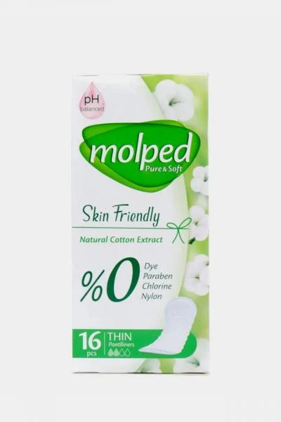 Panty liners antibakterial qo'shimcha, 16 dona Molped
