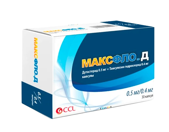 МАКСФЛО-Д капсулы 0,5мг/0,4мг N30