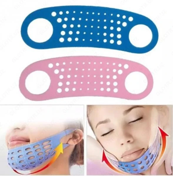 3D ko'tarish effekti bilan yuzning ovalini ko'tarish uchun niqobi