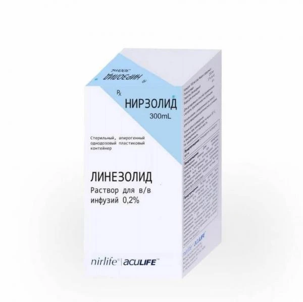NIRZOLID inyeksiya uchun eritma 100ml 0,2%
