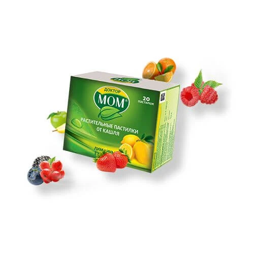 ДОКТОР МОМ пастилки со вкусом клубники N20