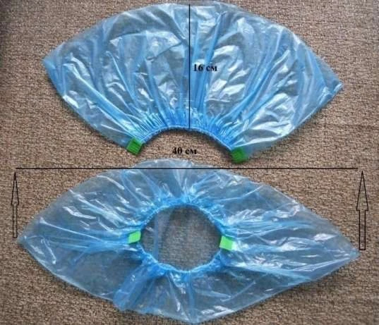 Бахилы - защитные чехлы из цельного полиэтилена