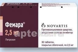 ФЕМАРА 0,0025 таблетки N30