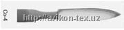 Скальпель остроконечный средний СО 150х40  154/106