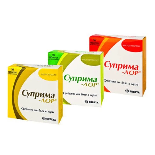 СРИМА ЛОР таблетки со вкусом лимона N16