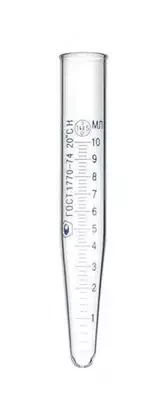 Пробирка лабораторная, центрифужная градуированная П-1-10-0,2 ПЦГ