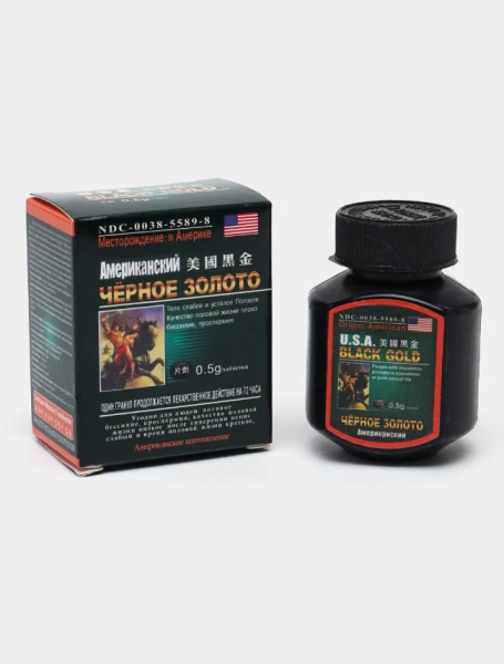 Таблетки для повышения потенции "Чёрное золото" (USA Black Gold)