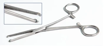 Зажим кровоостанавливающий по Кохеру, прямой 210 мм