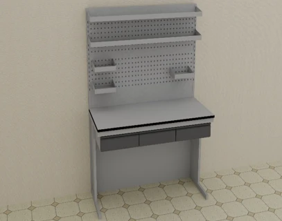 Laboratoriya stoli 1500*700*2100 mm, 4-model